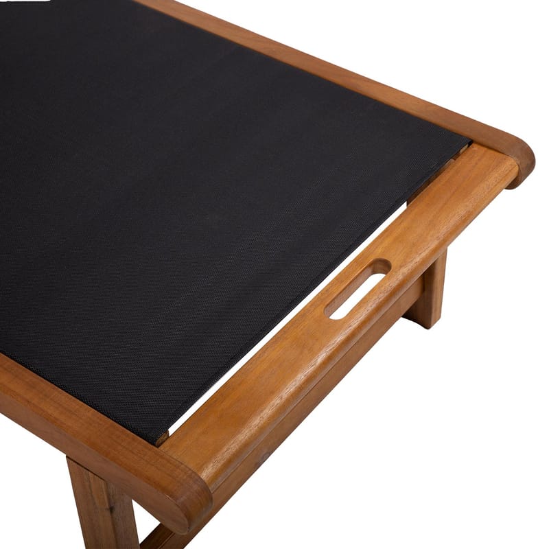 Kontorstol HOME4YOU Fabiola Svart - svart - Hagemøbler - Stoler & Lenestoler - Solseng & solvogner