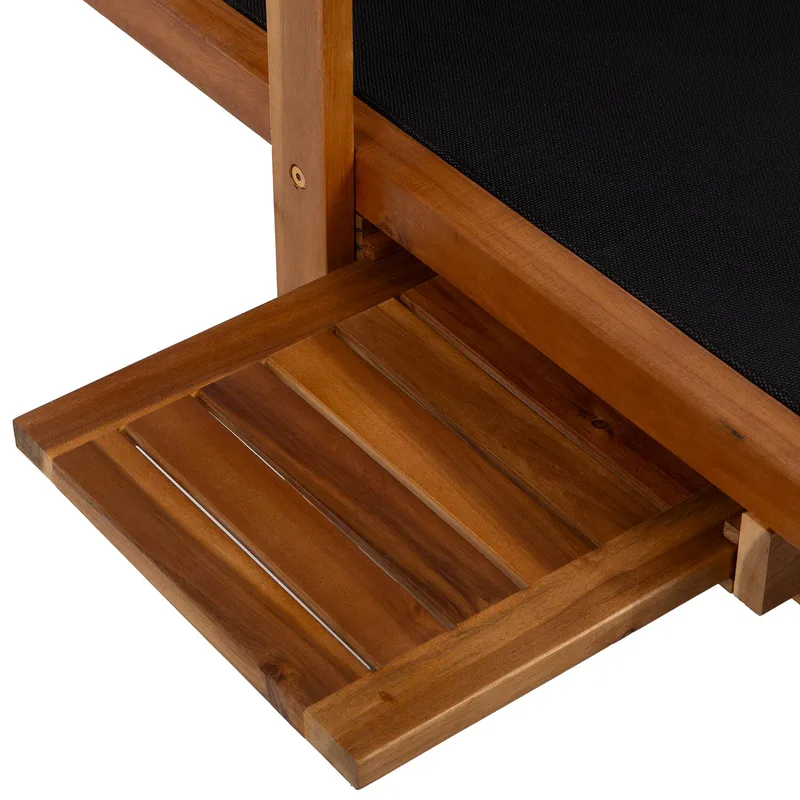 Kontorstol HOME4YOU Fabiola Svart - svart - Hagemøbler - Stoler & Lenestoler - Solseng & solvogner