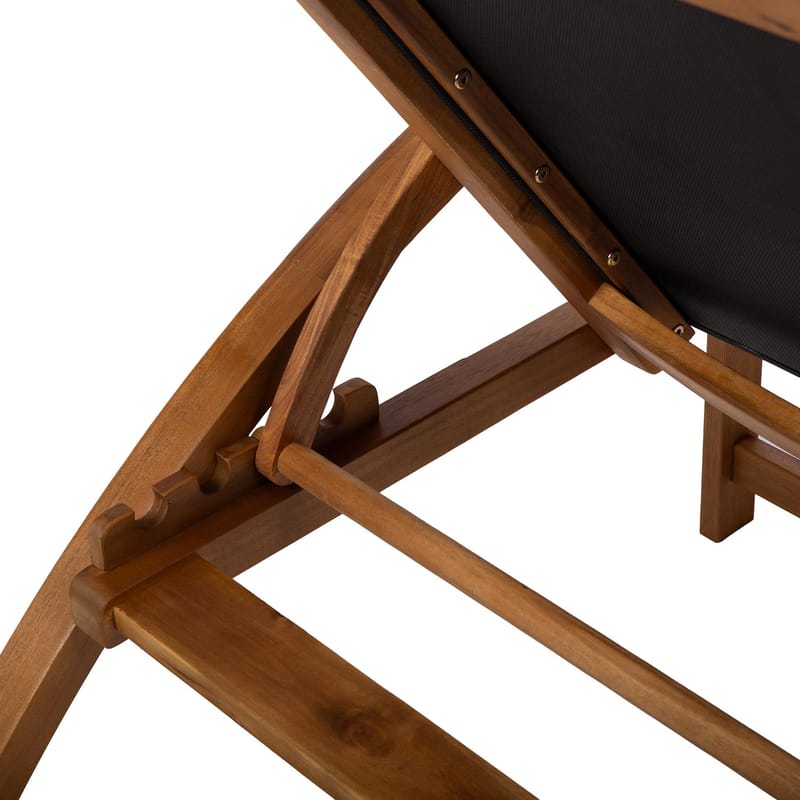 Kontorstol HOME4YOU Fabiola Svart - svart - Hagemøbler - Stoler & Lenestoler - Solseng & solvogner