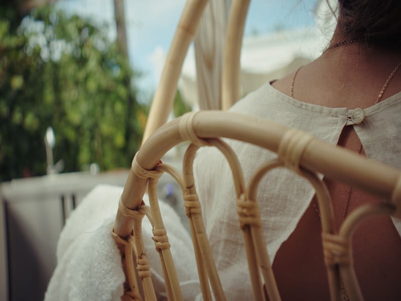 Kurbstol Hillerstorp Alva - Natur - Hagemøbler - Stoler & Lenestoler - Hengestoler