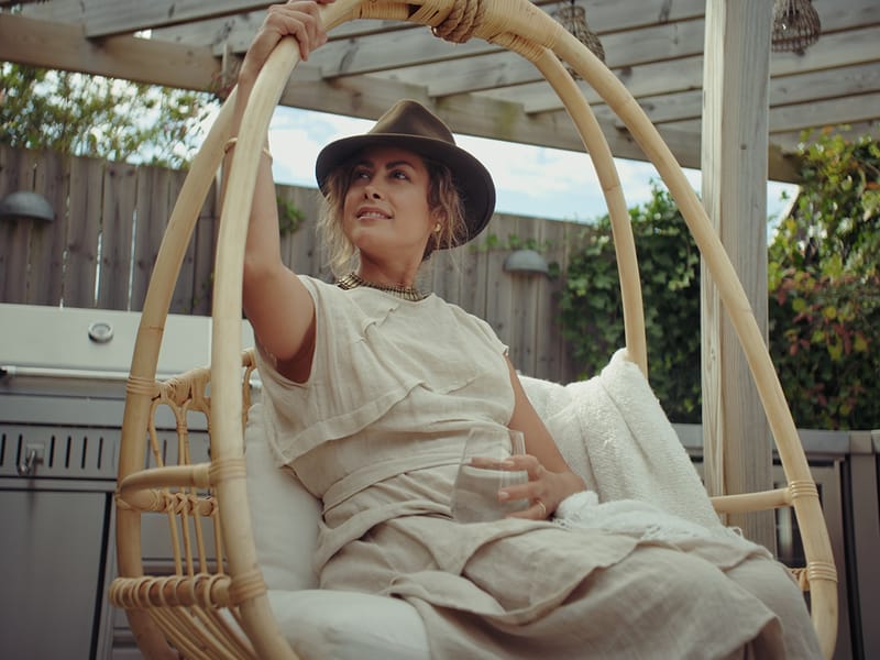 Kurbstol Hillerstorp Alva - Natur - Hagemøbler - Stoler & Lenestoler - Hengestoler