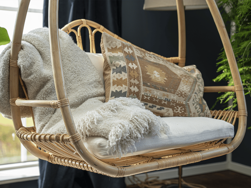 Kurbstol Hillerstorp Alva - Natur - Hagemøbler - Stoler & Lenestoler - Hengestoler