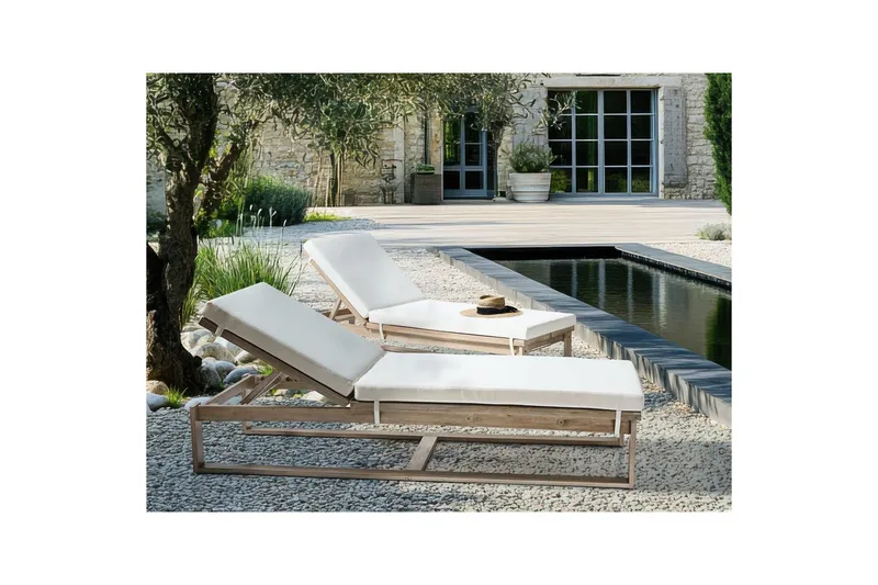 Lenestol Azzanello sett av 2 - Hagemøbler - Stoler & Lenestoler - Solseng & solvogner