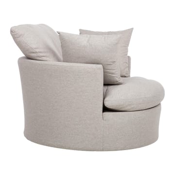Lenestol HOME4YOU Fluffy svingbar 110x105x65/86 cm Lys grå - Lys grå - Hagemøbler - Stoler & Lenestoler - Utelenestoler