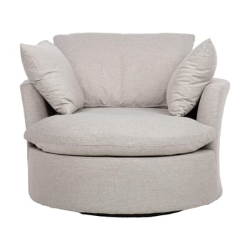 Lenestol HOME4YOU Fluffy svingbar 110x105x65/86 cm Lys grå - Lys grå - Hagemøbler - Stoler & Lenestoler - Utelenestoler