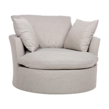 Lenestol HOME4YOU Fluffy svingbar 110x105x65/86 cm Lys grå - Lys grå - Hagemøbler - Stoler & Lenestoler - Utelenestoler