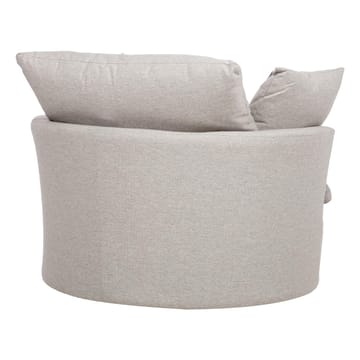 Lenestol HOME4YOU Fluffy svingbar 110x105x65/86 cm Lys grå - Lys grå - Hagemøbler - Stoler & Lenestoler - Utelenestoler