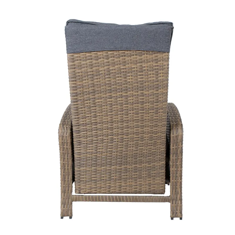 Lenestol HOME4YOU Moor 150x40xh74 cm, melamin med eikebark - brun - Hagemøbler - Stoler & Lenestoler - Posisjonsstol