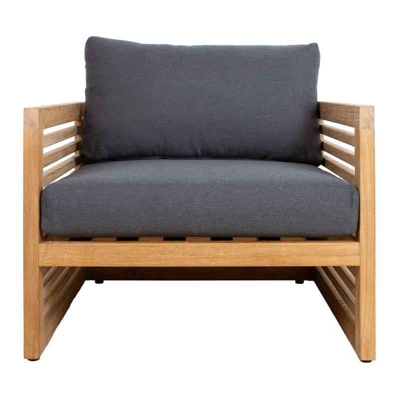 Lenestol HOME4YOU Serenity - brun - Hagemøbler - Stoler & Lenestoler - Utelenestoler