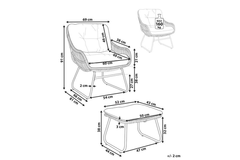 Lenestol Mestre - Hagemøbler - Stoler & Lenestoler - Utelenestoler