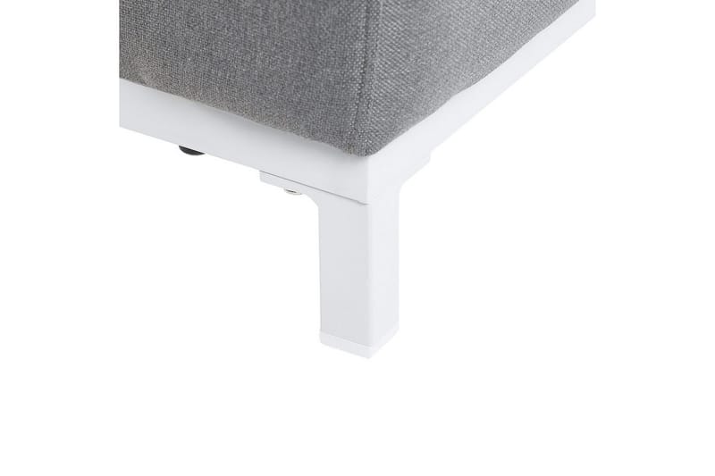 Lenestol sett på 2 Rovigo - Grå, hvit - Hagemøbler - Stoler & Lenestoler - Utelenestoler