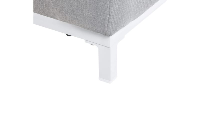 Lenestol sett på 2 Rovigo - Lysegrå, Hvit, Lysegrå, hvit - Hagemøbler - Stoler & Lenestoler - Utelenestoler