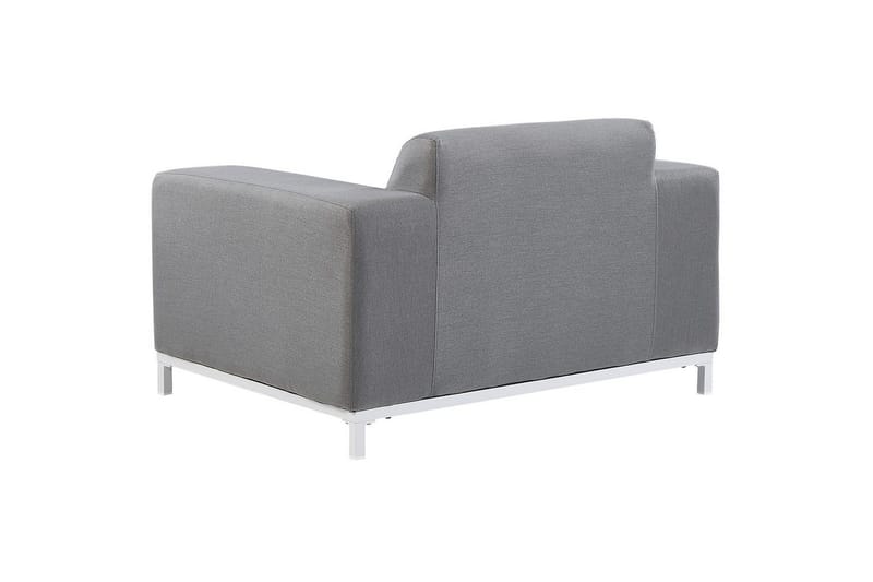 Lenestol sett på 2 Rovigo - Grå, hvit - Hagemøbler - Stoler & Lenestoler - Utelenestoler