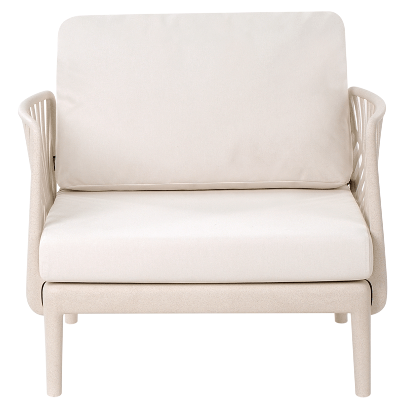 Lenestol utendørs Saturnia - Beige - Hagemøbler - Stoler & Lenestoler - Utelenestoler