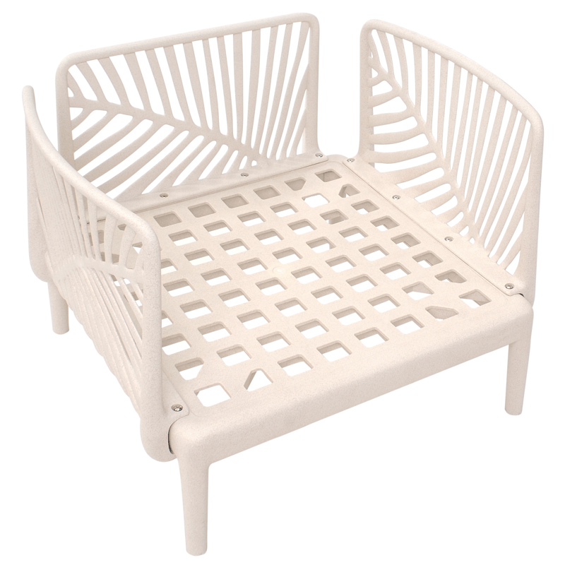 Lenestol utendørs Saturnia - Beige - Hagemøbler - Stoler & Lenestoler - Utelenestoler