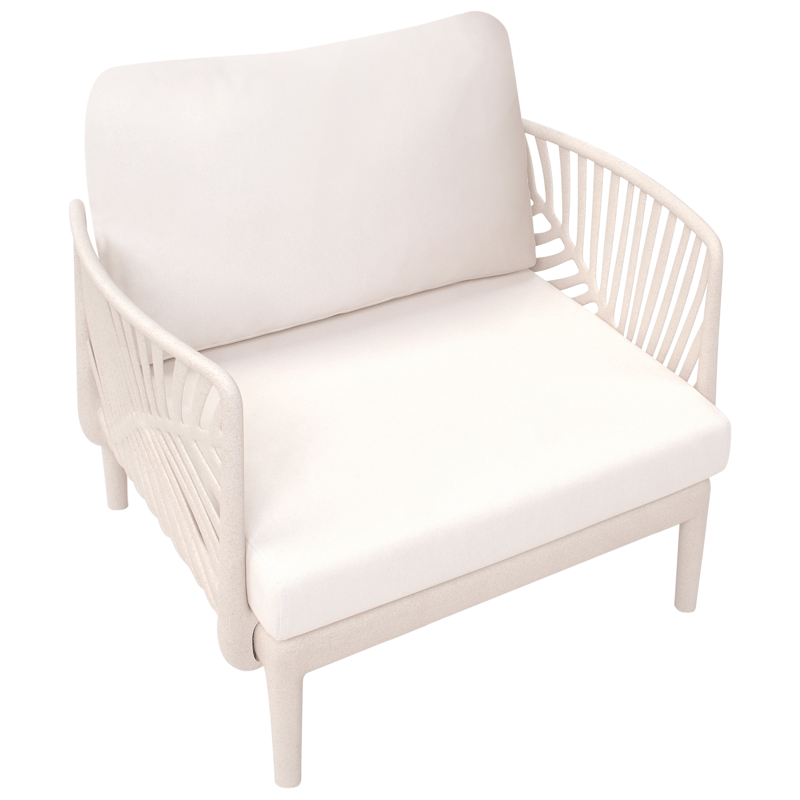 Lenestol utendørs Saturnia - Beige - Hagemøbler - Stoler & Lenestoler - Utelenestoler