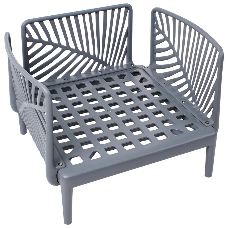 Lenestol utendørs Saturnia - Grå - Hagemøbler - Stoler & Lenestoler - Utelenestoler