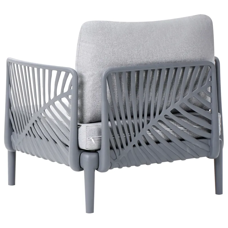 Lenestol utendørs Saturnia - Grå - Hagemøbler - Stoler & Lenestoler - Utelenestoler