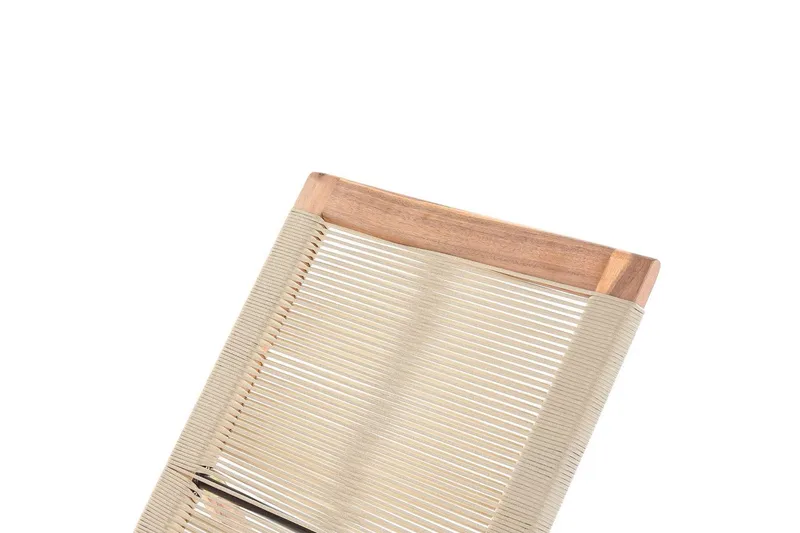 Lenestol Prossedi Beige/lyst tre - Beige/lyst tre - Hagemøbler - Stoler & Lenestoler - Solseng & solvogner