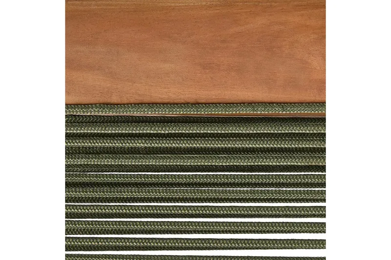 Lenestol Prossedi Grønn/lyst tre - Grønn/lyst tre - Hagemøbler - Stoler & Lenestoler - Solseng & solvogner