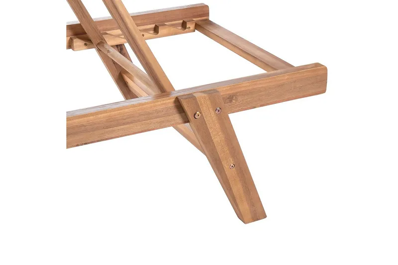 Lenestol Prossedi Grønn/lyst tre - Grønn/lyst tre - Hagemøbler - Stoler & Lenestoler - Solseng & solvogner