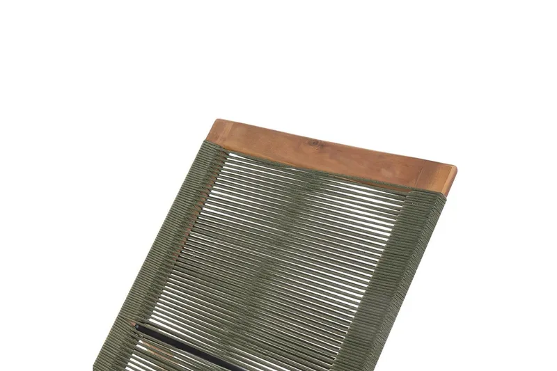 Lenestol Prossedi Grønn/lyst tre - Grønn/lyst tre - Hagemøbler - Stoler & Lenestoler - Solseng & solvogner