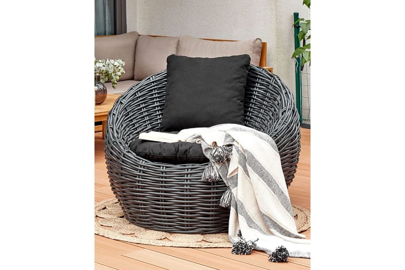 Lloyder Utelenestol - Svart - Hagemøbler - Stoler & Lenestoler - Utelenestoler