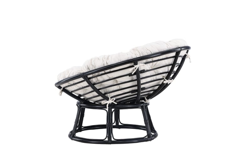 Loungestol Bonnie Svart/Hvit - Hagemøbler - Stoler & Lenestoler - Utelenestoler