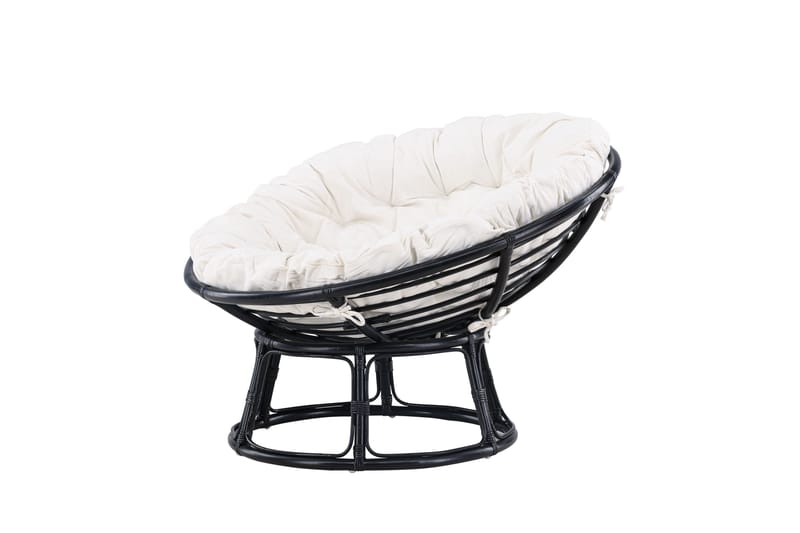 Loungestol Bonnie Svart/Hvit - Hagemøbler - Stoler & Lenestoler - Utelenestoler