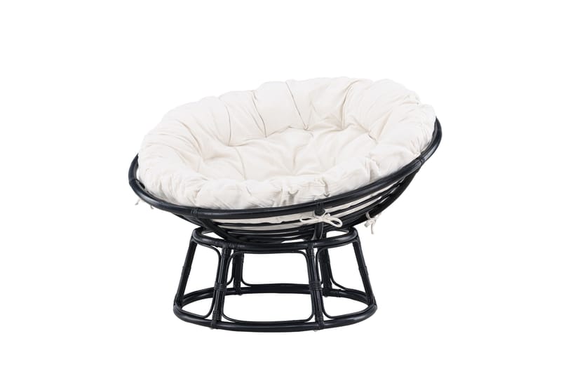 Loungestol Bonnie Svart/Hvit - Hagemøbler - Stoler & Lenestoler - Utelenestoler