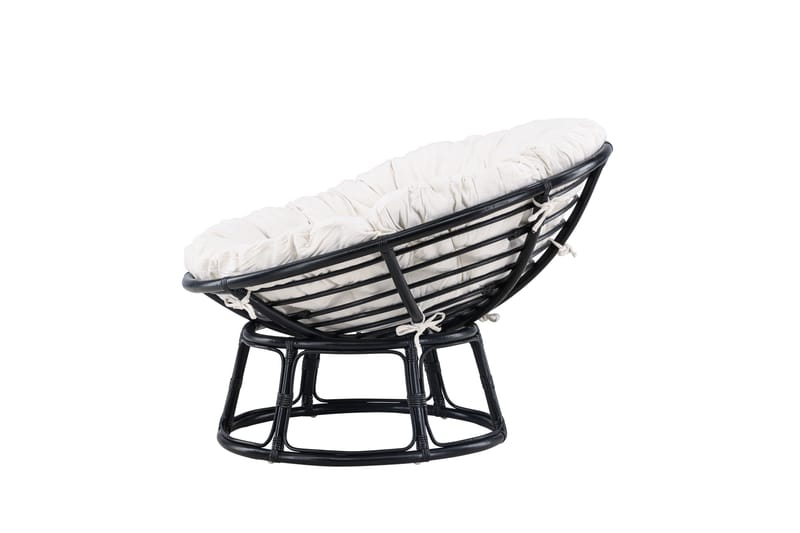 Loungestol Bonnie Svart/Hvit - Hagemøbler - Stoler & Lenestoler - Utelenestoler