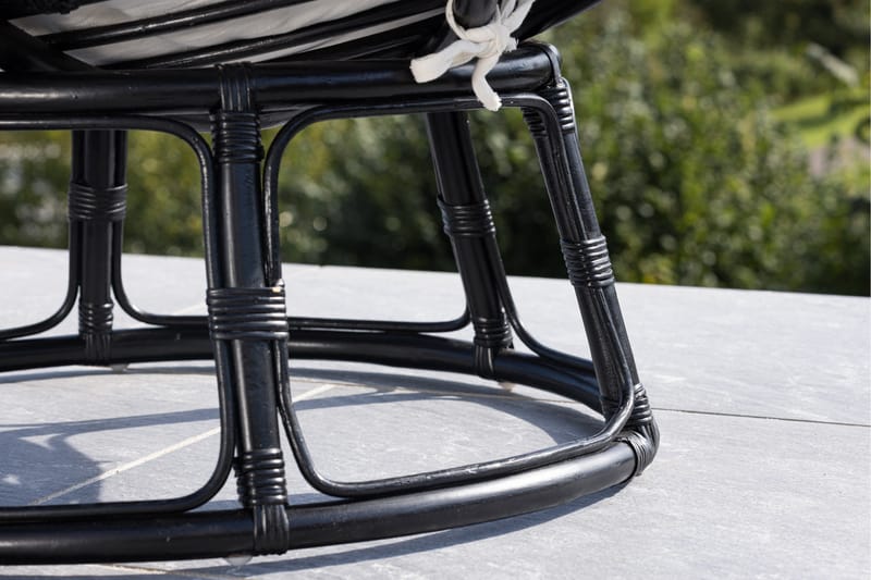 Loungestol Bonnie Svart/Hvit - Hagemøbler - Stoler & Lenestoler - Utelenestoler