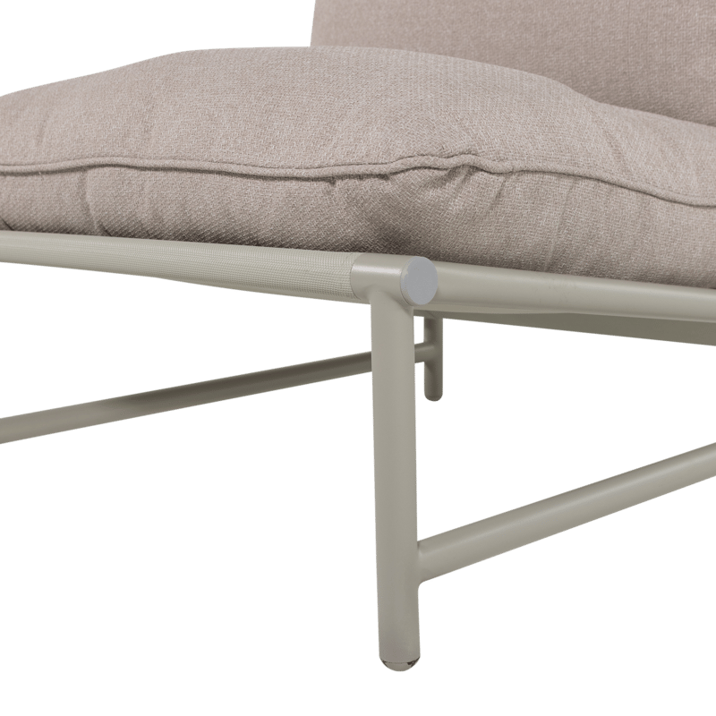 Loungestol Elvo 82 cm utendørs - Sand - Hagemøbler - Stoler & Lenestoler - Utelenestoler