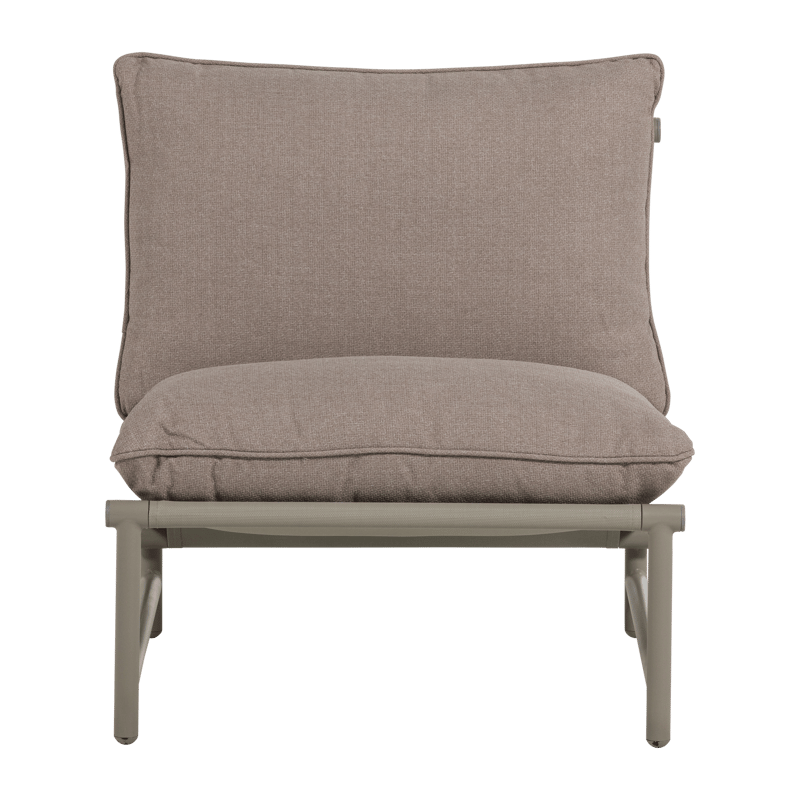 Loungestol Elvo 82 cm utendørs - Sand - Hagemøbler - Stoler & Lenestoler - Utelenestoler