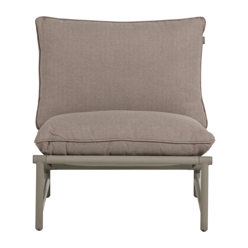Loungestol Elvo 82 cm utendørs - Sand - Hagemøbler - Stoler & Lenestoler - Utelenestoler