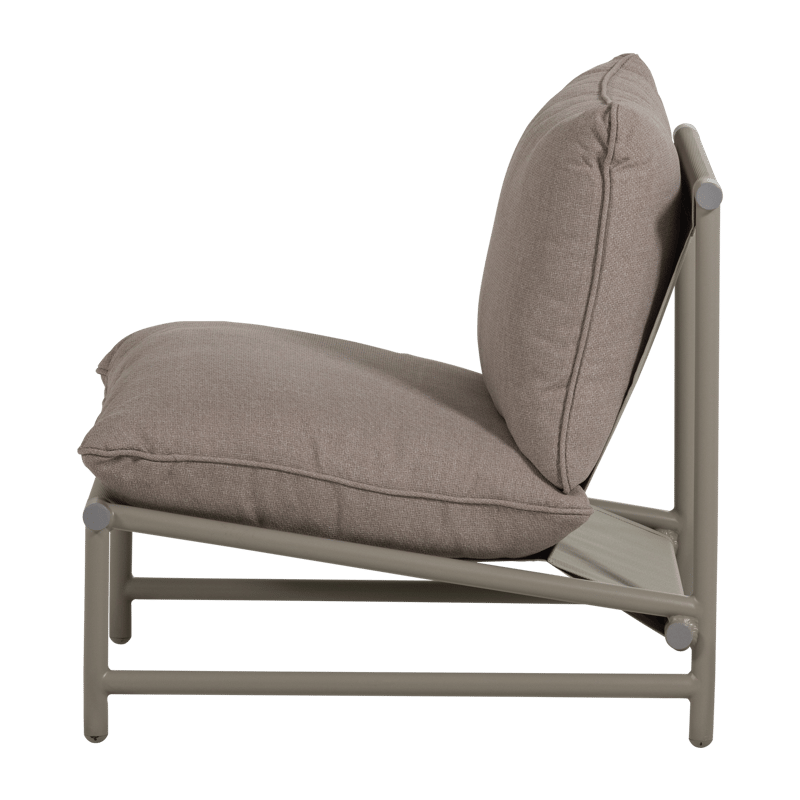 Loungestol Elvo 82 cm utendørs - Sand - Hagemøbler - Stoler & Lenestoler - Utelenestoler