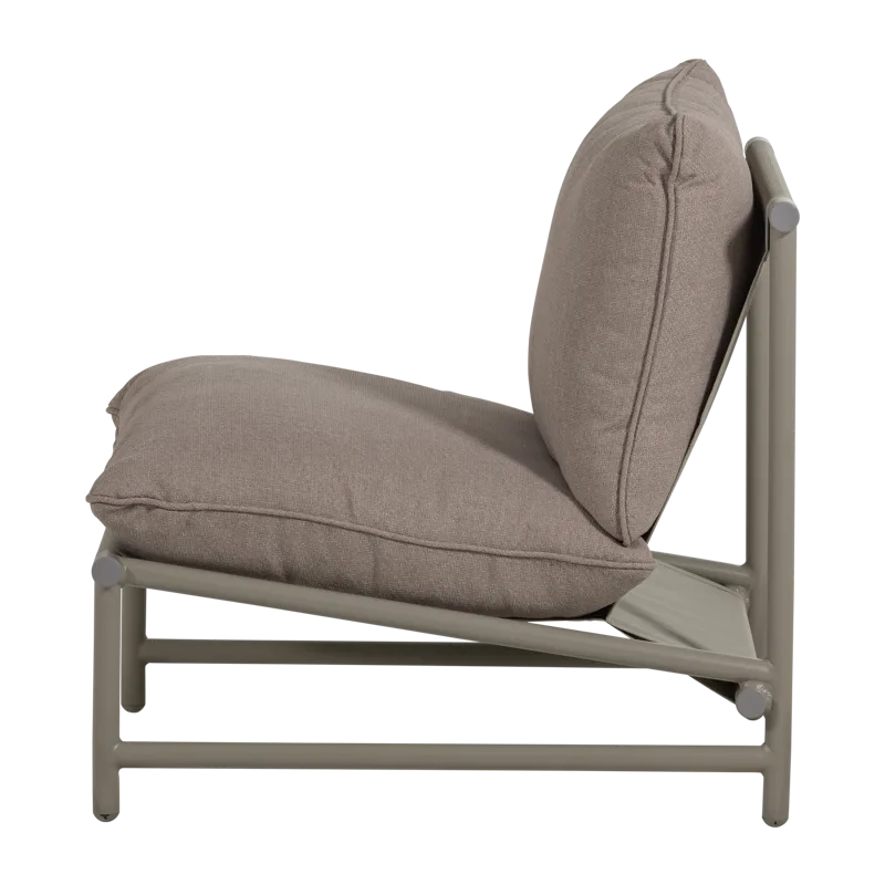 Loungestol Elvo 82 cm utendørs - Sand - Hagemøbler - Stoler & Lenestoler - Utelenestoler