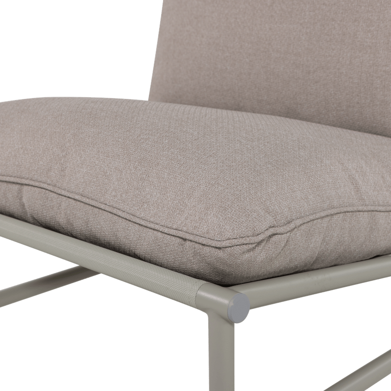 Loungestol Elvo 82 cm utendørs - Sand - Hagemøbler - Stoler & Lenestoler - Utelenestoler