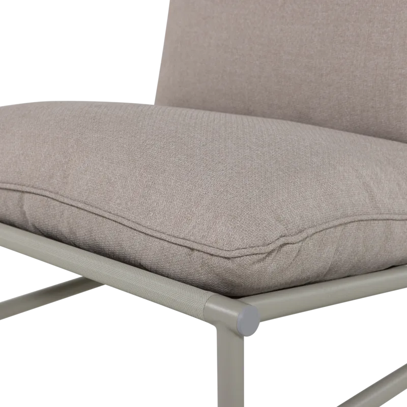 Loungestol Elvo 82 cm utendørs - Sand - Hagemøbler - Stoler & Lenestoler - Utelenestoler