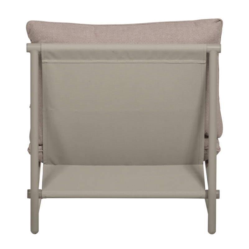 Loungestol Elvo 82 cm utendørs - Sand - Hagemøbler - Stoler & Lenestoler - Utelenestoler