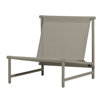 Loungestol Elvo 82 cm utendørs - Sand/Hvit - Hagemøbler - Stoler & Lenestoler - Utelenestoler