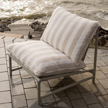 Loungestol Elvo 82 cm utendørs - Sand/Hvit - Hagemøbler - Stoler & Lenestoler - Utelenestoler