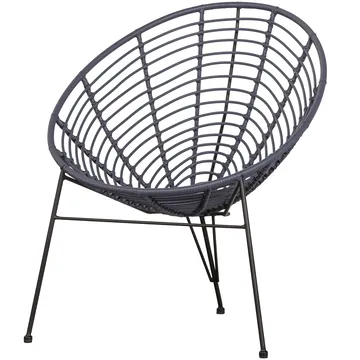 Loungestol Jane 72 cm utendørs - Blekk - Hagemøbler - Stoler & Lenestoler - Utelenestoler