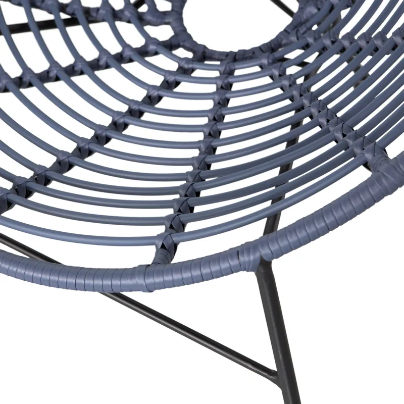 Loungestol Jane 72 cm utendørs - Blekk - Hagemøbler - Stoler & Lenestoler - Utelenestoler