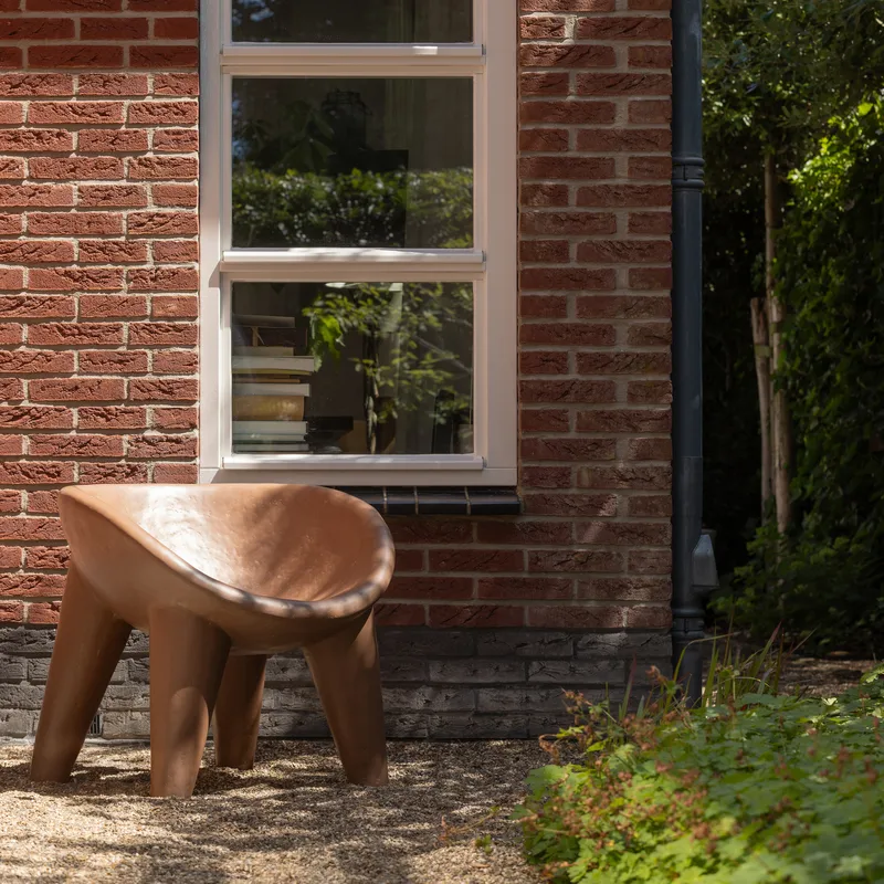 Loungestol Orio utendørs, Rød/Brun