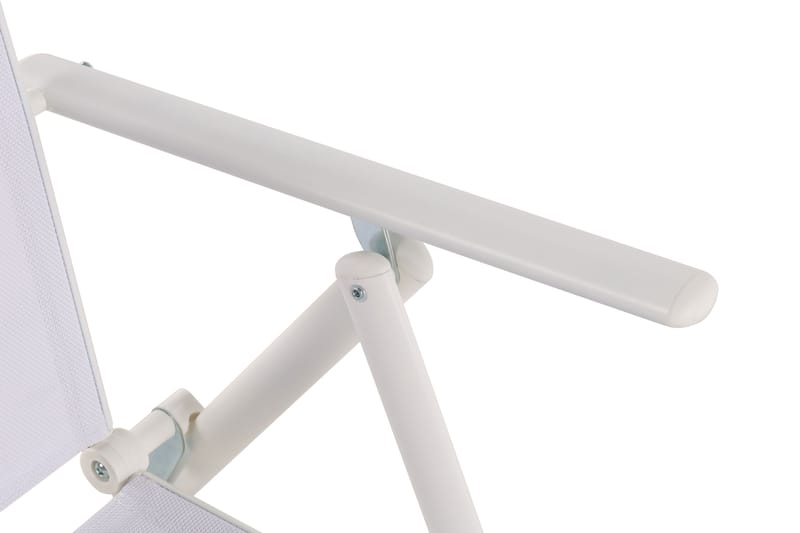 Maggie Polstret Regulerbar Stol Utendørs - Hvit - Hagemøbler - Stoler & Lenestoler - Posisjonsstol