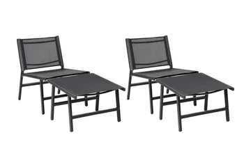 Montmagny Solstol 54x60 cm - Svart - Hagemøbler - Stoler & Lenestoler - Solstoler