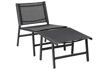 Montmagny Solstol 54x60 cm - Svart - Hagemøbler - Stoler & Lenestoler - Solstoler