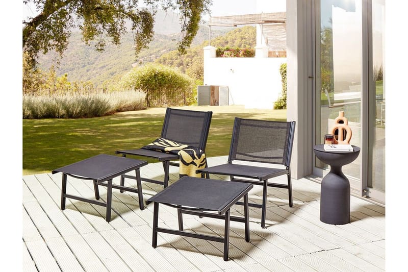 Montmagny Solstol 54x60 cm - Svart - Hagemøbler - Stoler & Lenestoler - Solstoler