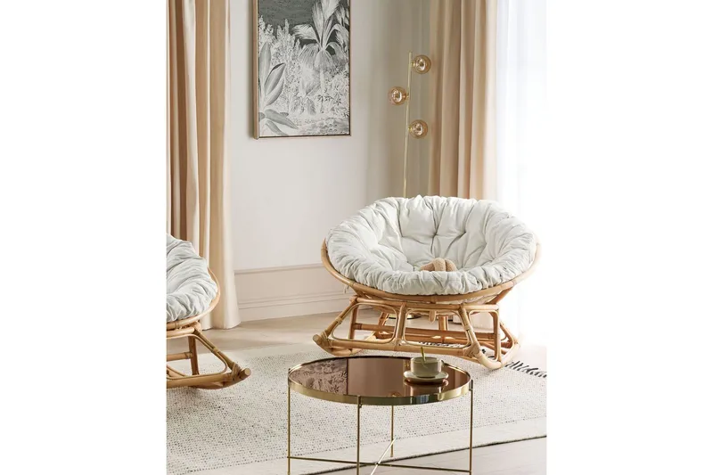 Niverville Gyngestol utendørs - Naturlig Beige - Hagemøbler - Stoler & Lenestoler - Gyngestol utendørs